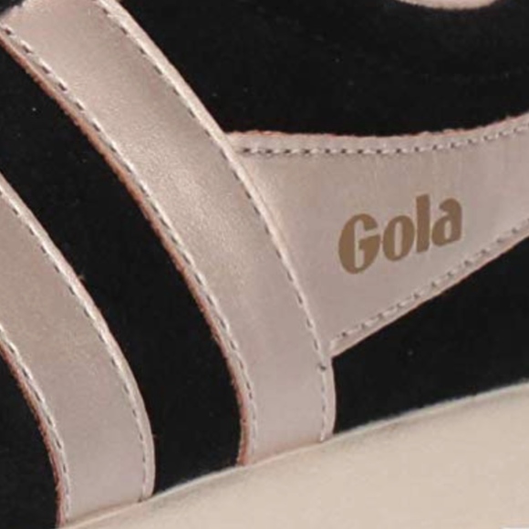 *SOLD* GOLA BLACK SUEDE / ROSE GOLD SNEAKERS -NEW! - Picture 2 of 8
